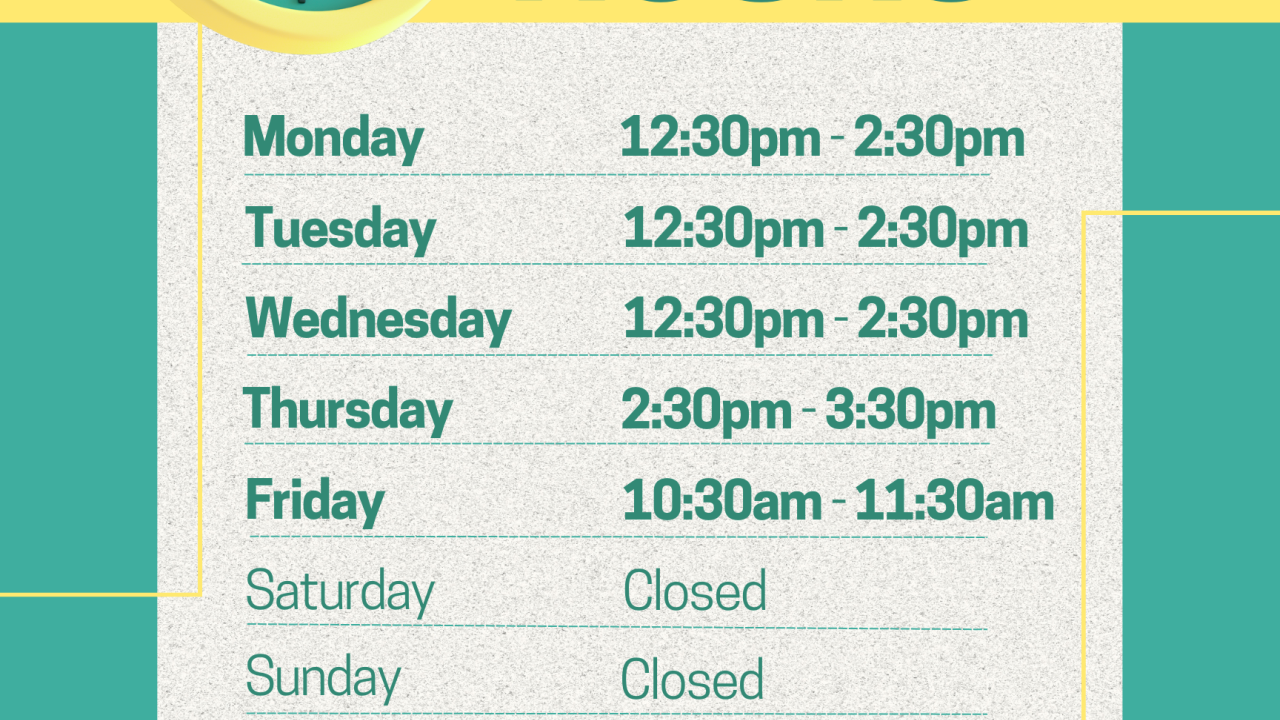 GSA food pantry hours fq2025
